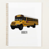 Abbildung des Schulbus-Cartoon Planer (Vorderseite)