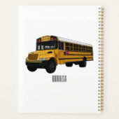 Abbildung des Schulbus-Cartoon Planer (Rückseite)