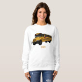 Abbildung des Schulbus-Cartoon Sweatshirt (Vorne ganz)