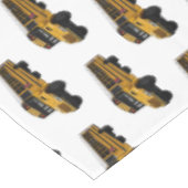 Abbildung des Schulbus-Cartoon Tischdecke (Schrägansicht)