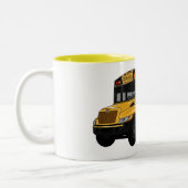 Abbildung des Schulbus-Cartoon Zweifarbige Tasse (Links)