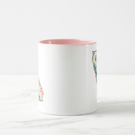 Abbildung des Staat California Tasse (Zentrum)