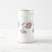 Abbildung des Teacup-Set-Cartoon Bierglas (Mittel)