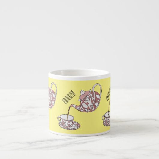 Abbildung des Teacup-Set-Cartoon Espressotasse (Vorderseite)