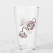 Abbildung des Teacup-Set-Cartoon Glas (Rückseite)