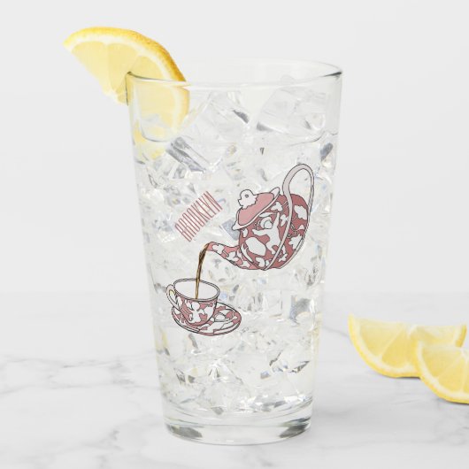 Abbildung des Teacup-Set-Cartoon Glas (Vorderseite Ice)