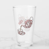 Abbildung des Teacup-Set-Cartoon Glas (Vorderseite)