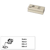 Abbildung des Teacup-Set-Cartoon Gummistempel (Stempel)