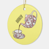 Abbildung des Teacup-Set-Cartoon Keramik Ornament (Links)