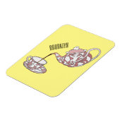 Abbildung des Teacup-Set-Cartoon Magnet (Linke Seite)
