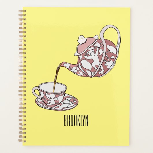 Abbildung des Teacup-Set-Cartoon Planer (Vorderseite)