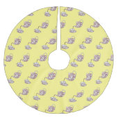 Abbildung des Teacup-Set-Cartoon Polyester Weihnachtsbaumdecke (Vorderseite)