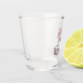 Abbildung des Teacup-Set-Cartoon Schnapsglas (Links)