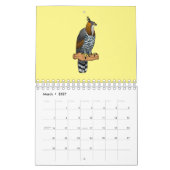 Abbildung des tierischen Cartoon Kalender (Mär 2027)