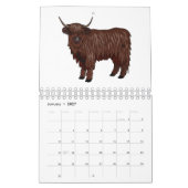 Abbildung des tierischen Cartoon Kalender (Jan 2027)