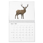 Abbildung des tierischen Cartoon Kalender (Mär 2027)