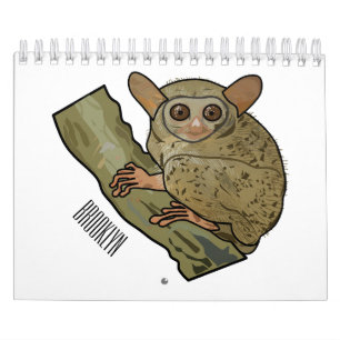 Abbildung des tierischen Cartoon Kalender