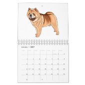 Abbildung des tierischen Cartoon Kalender (Jan 2027)