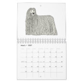 Abbildung des tierischen Cartoon Kalender (Mär 2027)