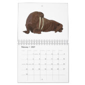 Abbildung des tierischen Cartoon Kalender (Feb 2027)