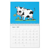 Abbildung des tierischen Cartoon Kalender (Mär 2027)