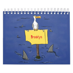 Abbildung des tierischen Cartoon Kalender