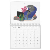 Abbildung des tierischen Cartoon Kalender (Jan 2027)