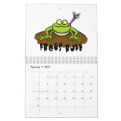 Abbildung des tierischen Cartoon Kalender (Feb 2027)