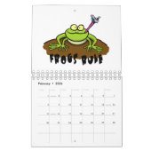 Abbildung des tierischen Cartoon Kalender (Feb 2026)