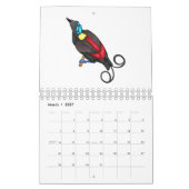 Abbildung des tierischen Cartoon Kalender (Mär 2027)