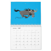 Abbildung des tierischen Cartoon Kalender (Jan 2027)