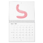 Abbildung des tierischen Cartoon Kalender (Mär 2027)