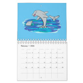 Abbildung des tierischen Cartoon Kalender (Feb 2026)