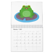 Abbildung des tierischen Cartoon Kalender (Feb 2027)
