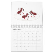 Abbildung des tierischen Cartoon Kalender (Mär 2027)