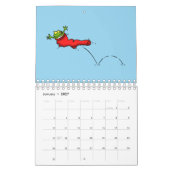 Abbildung des tierischen Cartoon Kalender (Jan 2027)