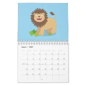 Abbildung des tierischen Cartoon Kalender (Mär 2027)