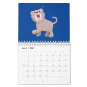 Abbildung des tierischen Cartoon Kalender (Mär 2027)