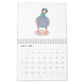 Abbildung des tierischen Cartoon Kalender (Mär 2027)