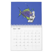 Abbildung des tierischen Cartoon Kalender (Mär 2027)