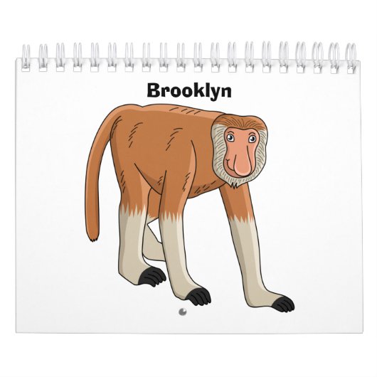 Abbildung des tierischen Cartoon Kalender (Titelbild)