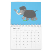 Abbildung des tierischen Cartoon Kalender (Mär 2027)