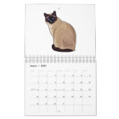 Abbildung des tierischen Cartoon Kalender (Mär 2027)