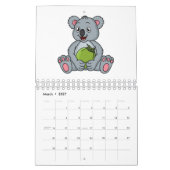 Abbildung des tierischen Cartoon Kalender (Mär 2027)