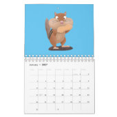Abbildung des tierischen Cartoon Kalender (Jan 2027)