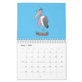 Abbildung des tierischen Cartoon Kalender (Mär 2027)