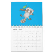 Abbildung des tierischen Cartoon Kalender (Jan 2026)