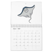 Abbildung des tierischen Cartoon Kalender (Mär 2027)