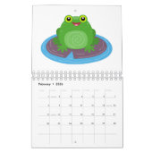 Abbildung des tierischen Cartoon Kalender (Feb 2026)