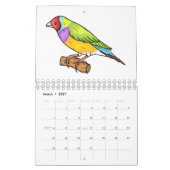 Abbildung des tierischen Cartoon Kalender (Mär 2027)